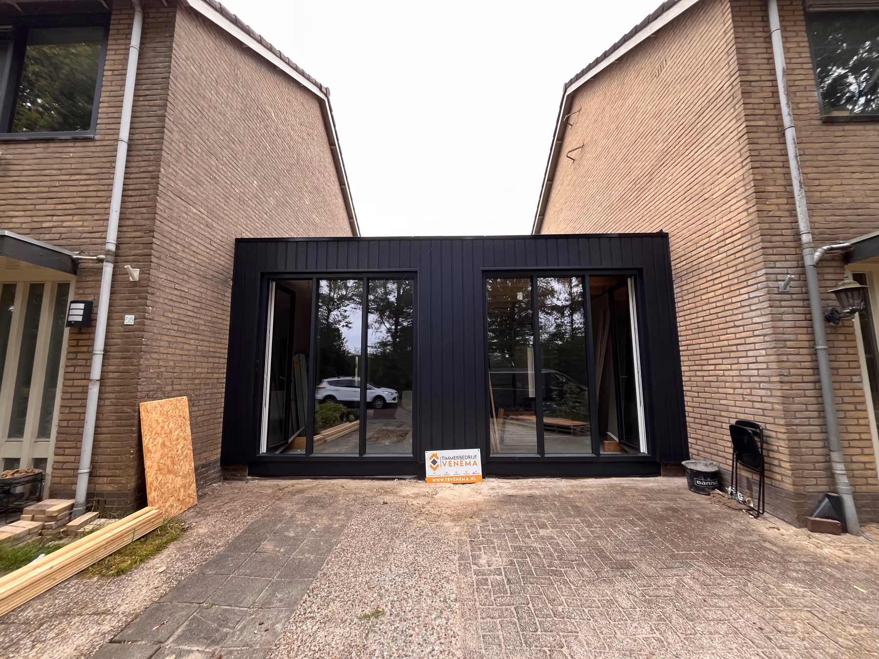 Dubbele aanbouw